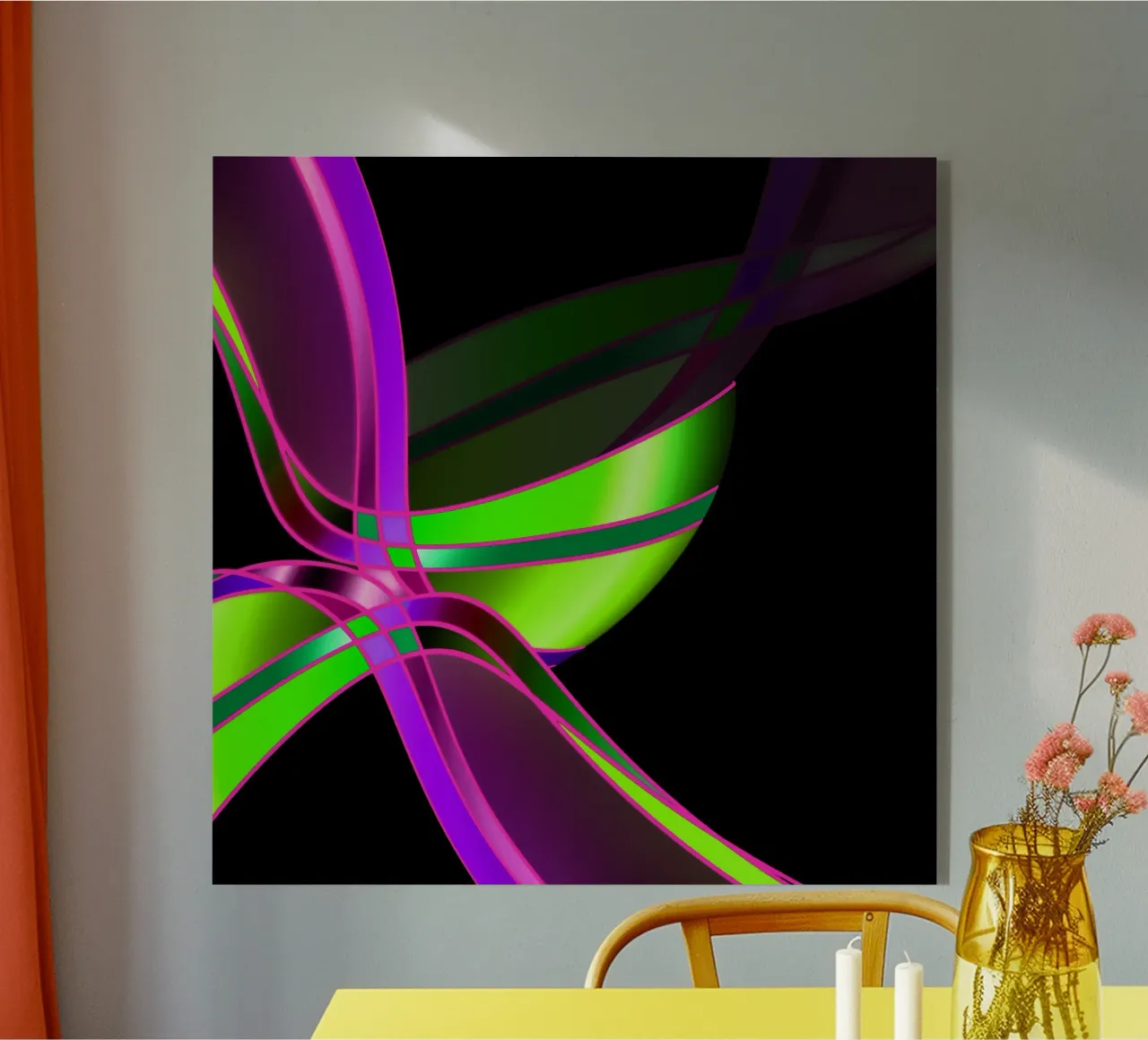 Linee e forme astratte plexiglass da Atteloi Art