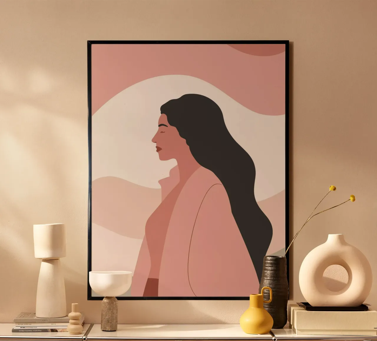 Silent Path to Peace poster with plastic frame by Soleil Basque