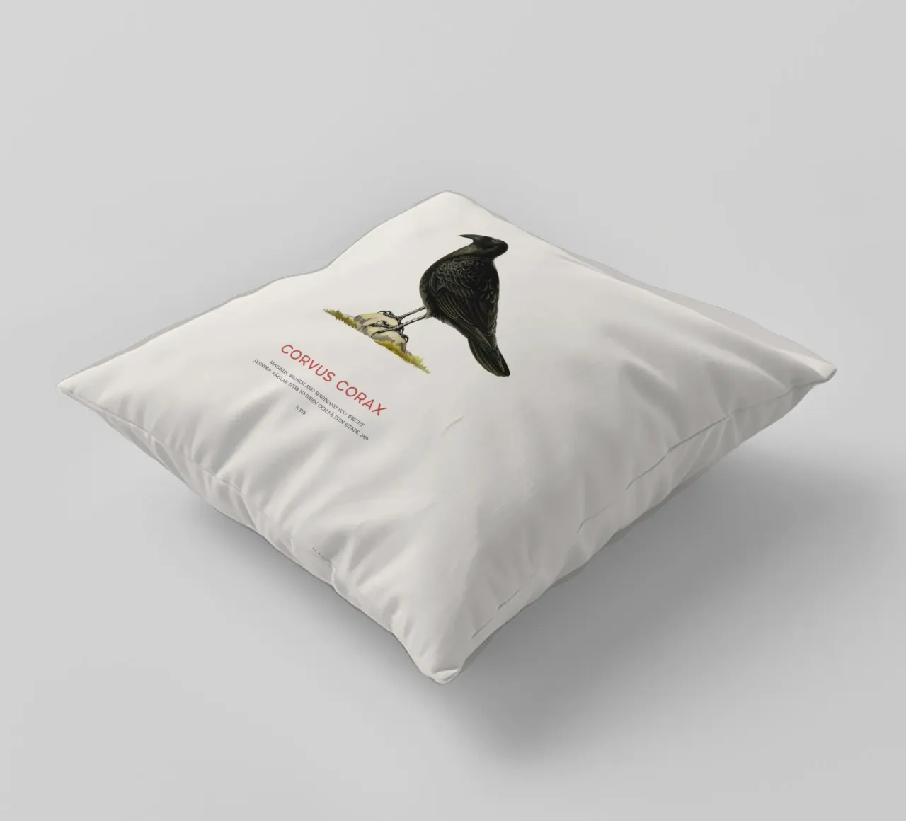 Corvo comune - Corvus Corax cuscino da Vintagrafica