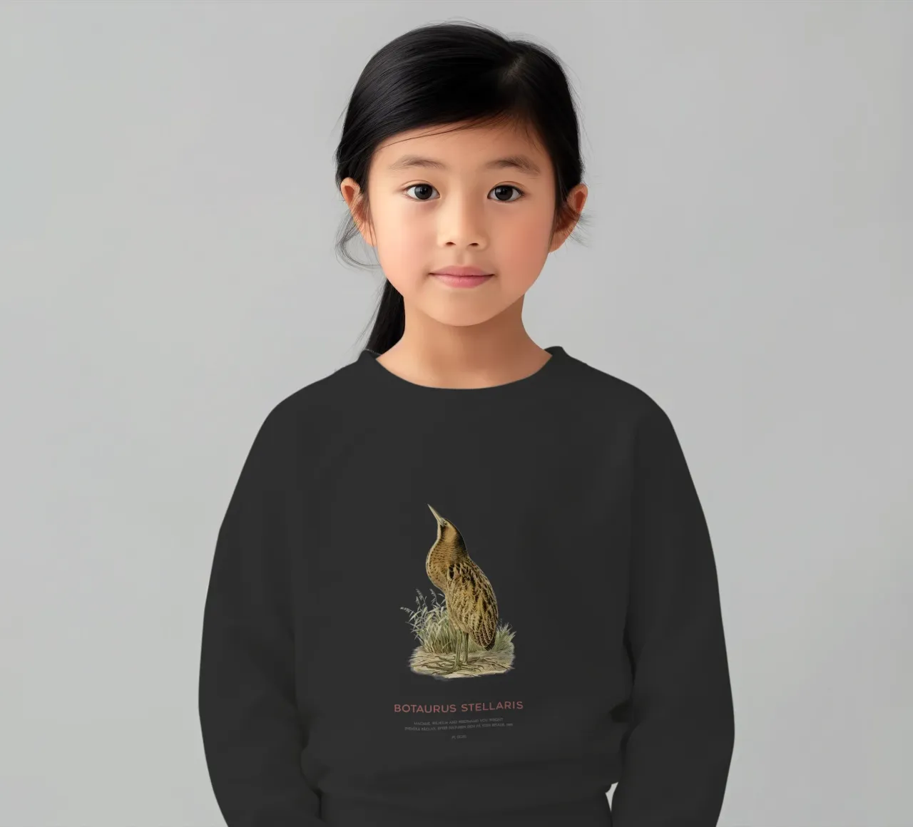 Tarabusino o Botaurus Stellaris felpa bambino da Vintagrafica