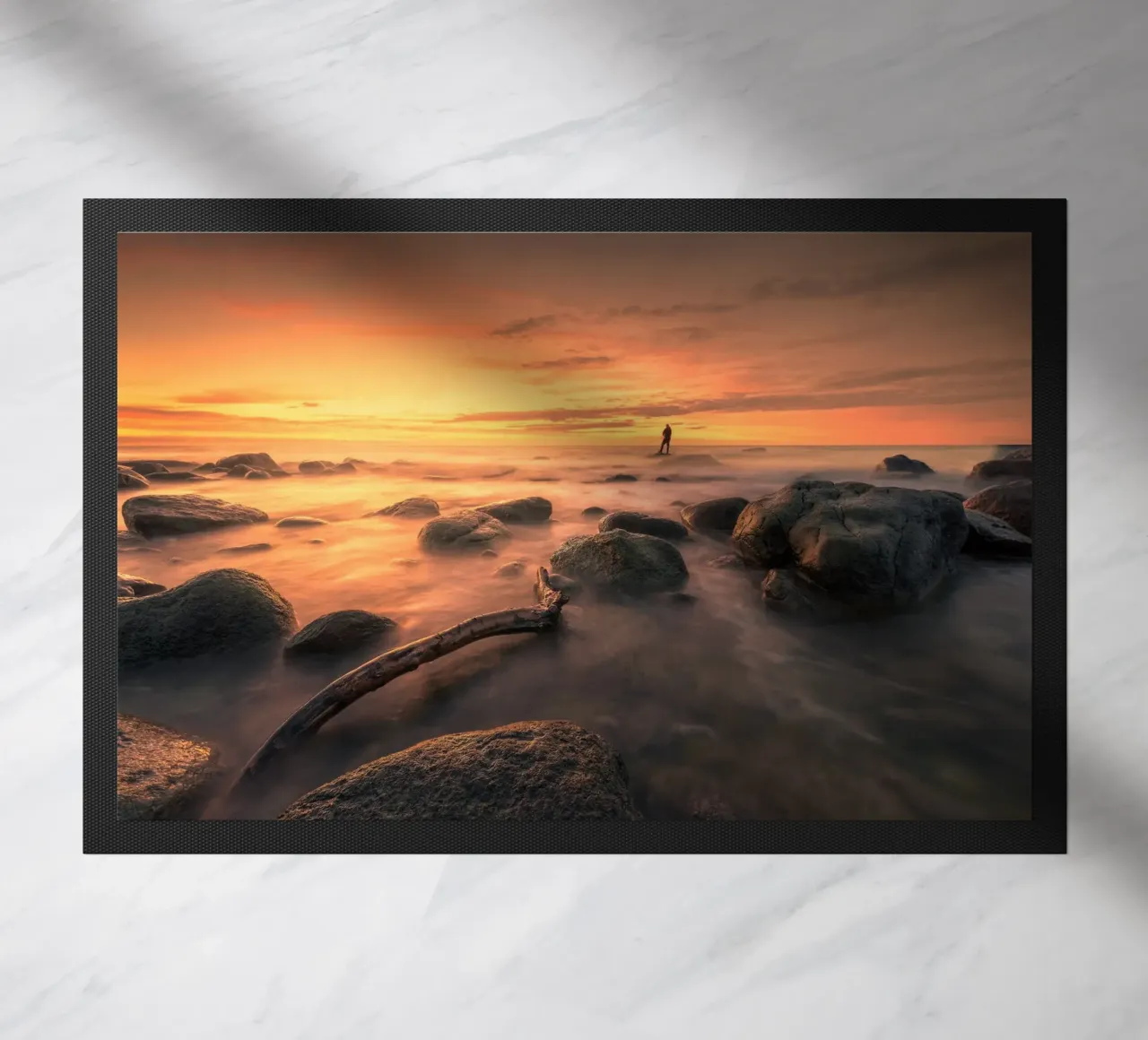 kustvuur deurmat van Rainer Lüdecke – Wall Art