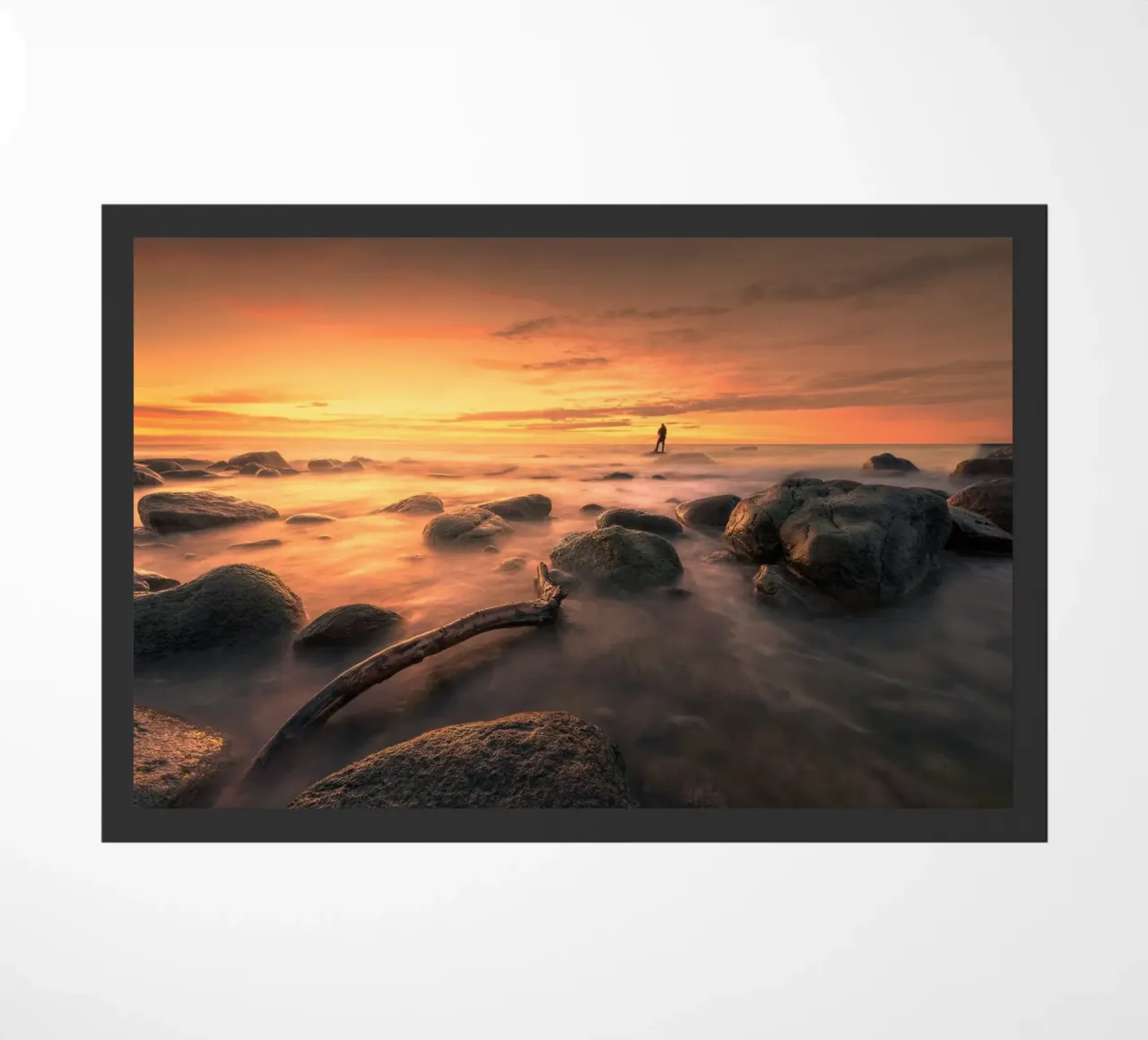 kustvuur deurmat van Rainer Lüdecke – Wall Art