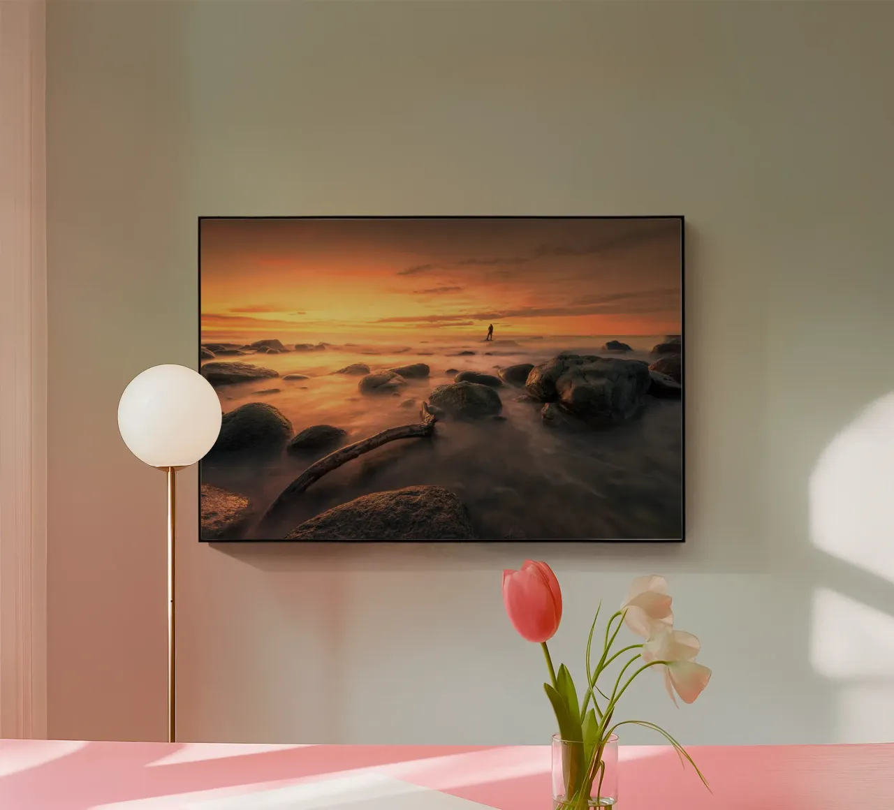 coastal fire plexiglass da Rainer Lüdecke – Wall Art