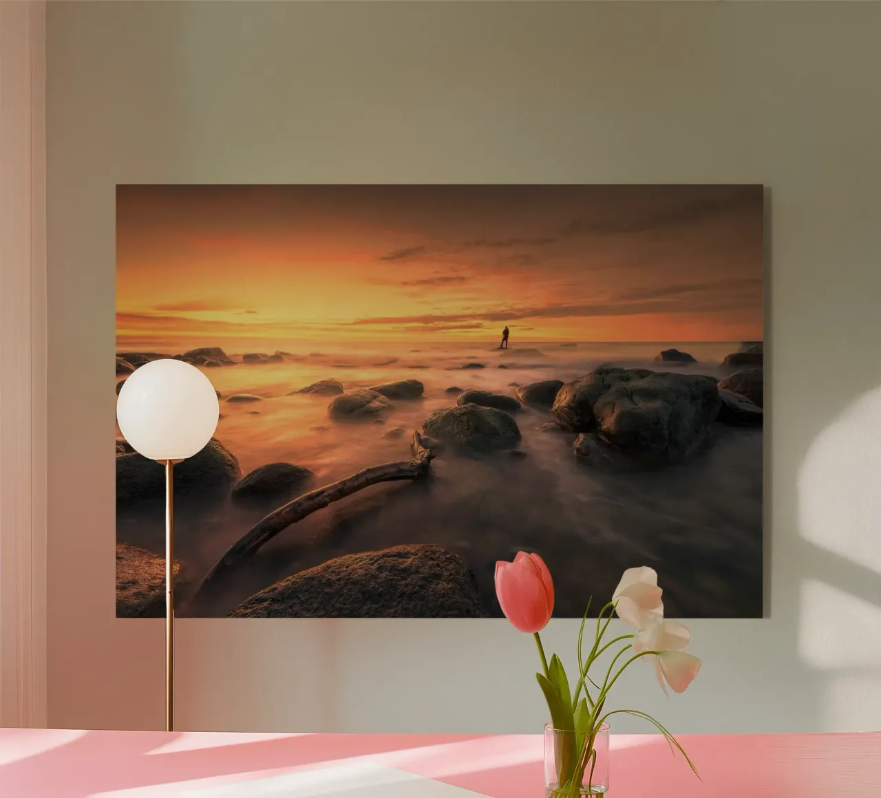 coastal fire plexiglass da Rainer Lüdecke – Wall Art