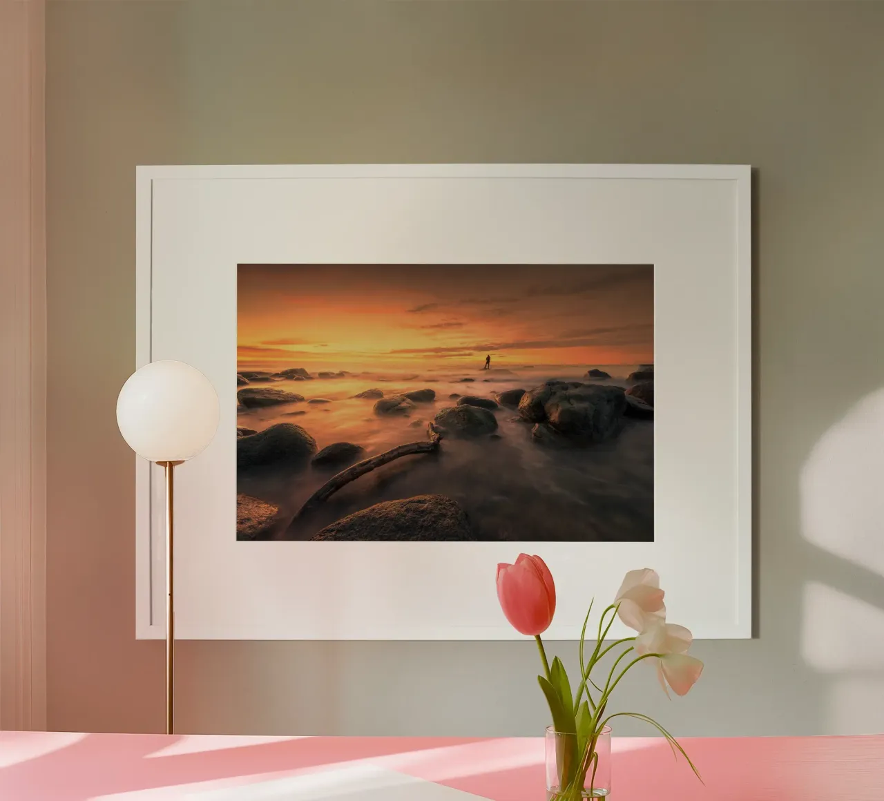 kustvuur poster van Rainer Lüdecke – Wall Art