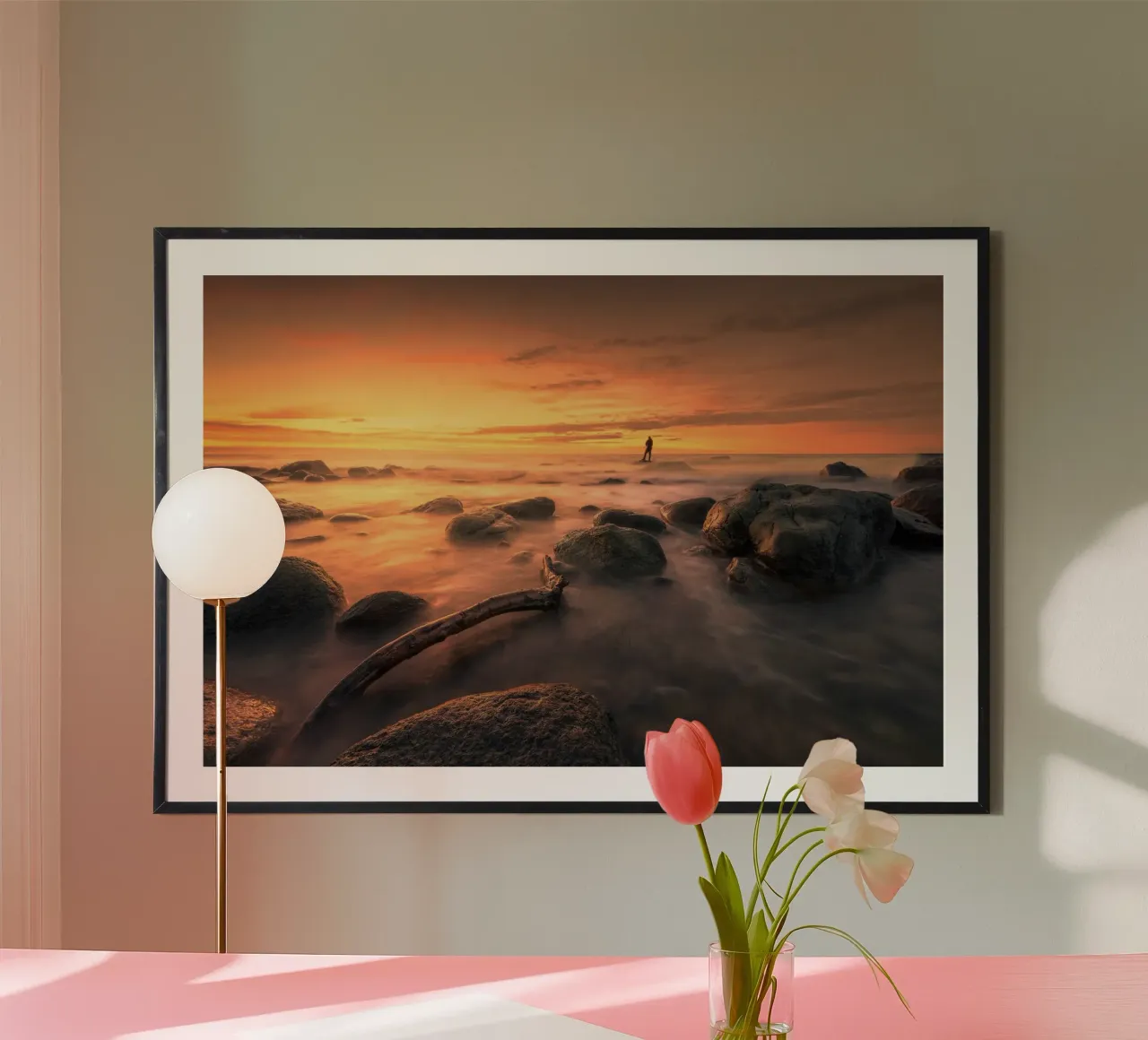 kustvuur poster van Rainer Lüdecke – Wall Art