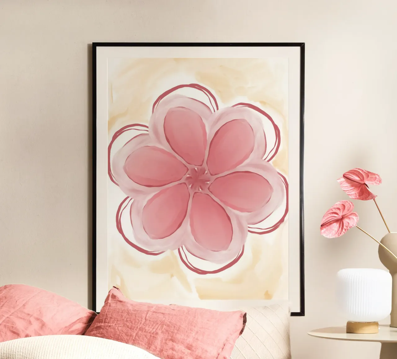 Modern flower poster da Simplicity