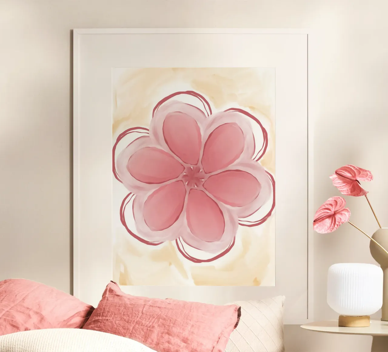 Modern flower poster da Simplicity