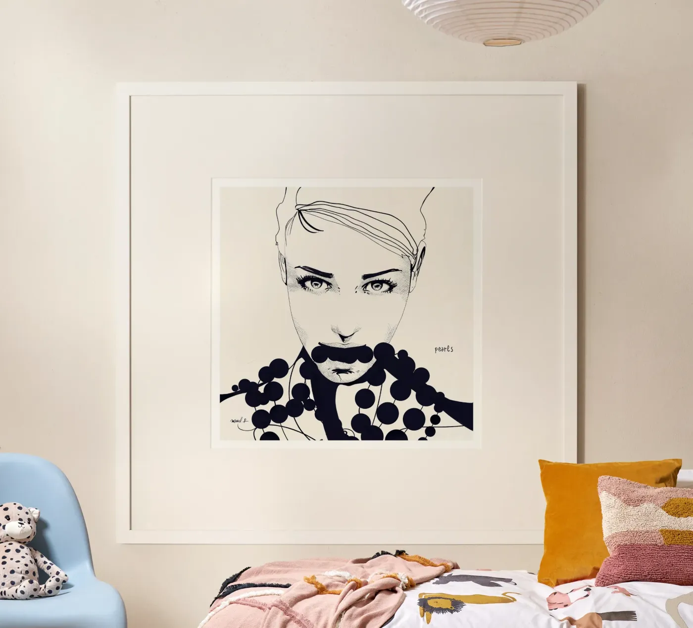 Pearls poster van Manuel Rebollo