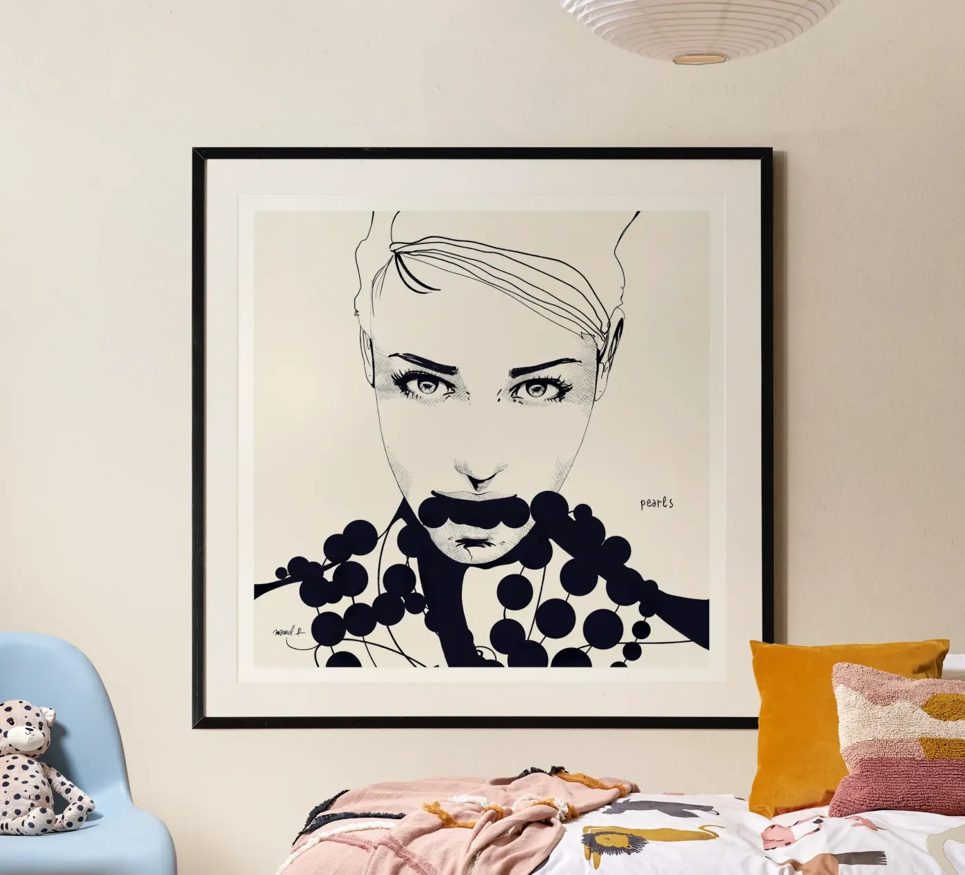 Pearls poster van Manuel Rebollo