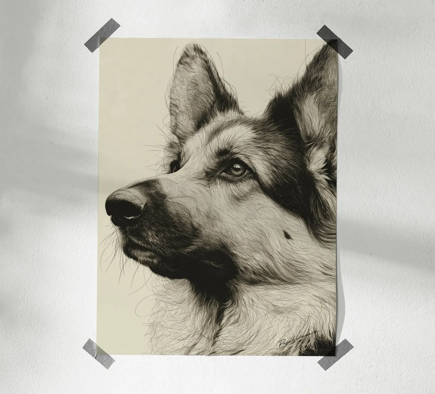 berger allemand poster de Puschkinowa