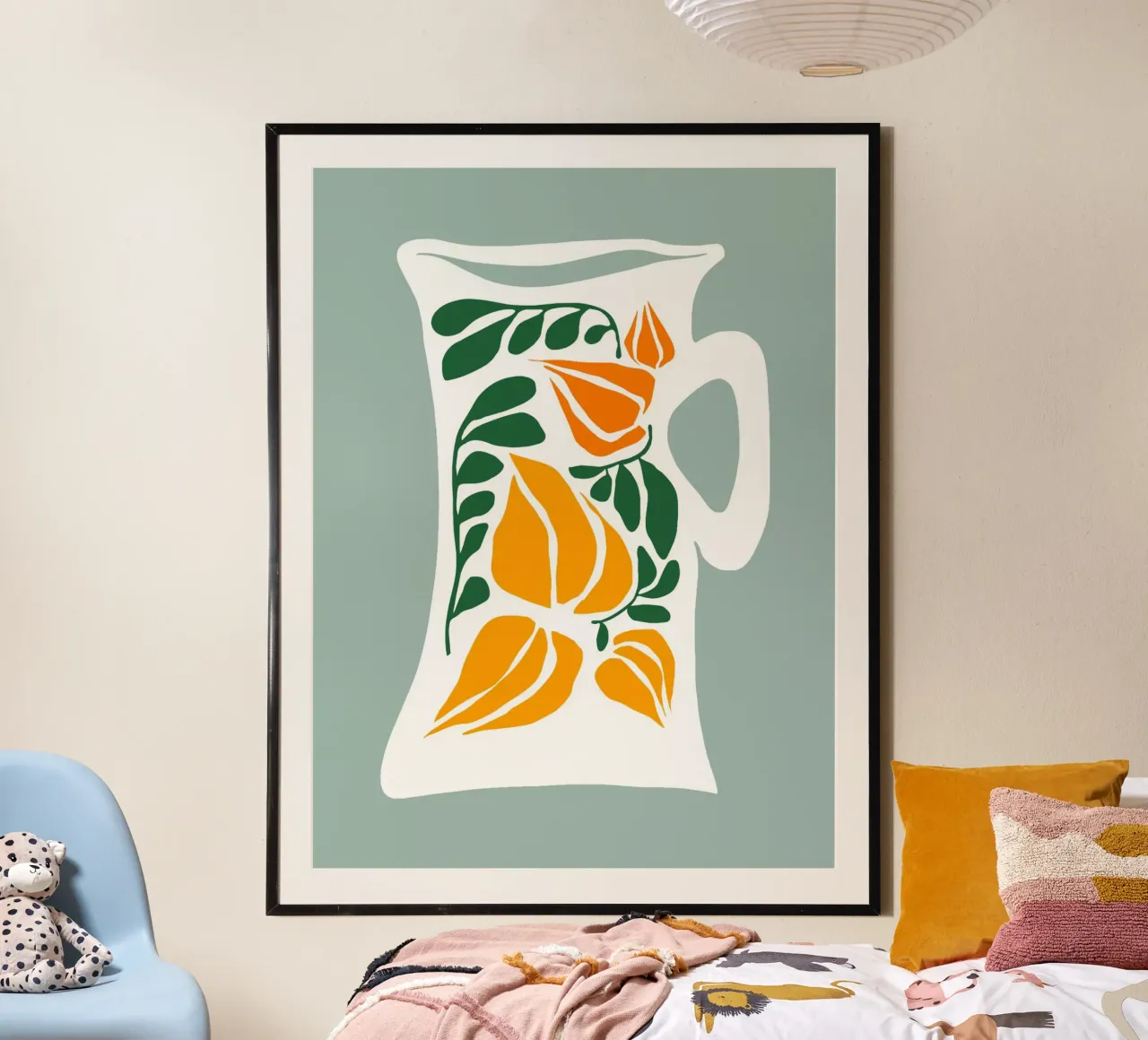 Scandinavian Art poster con telaio in legno da Artsy Bessy