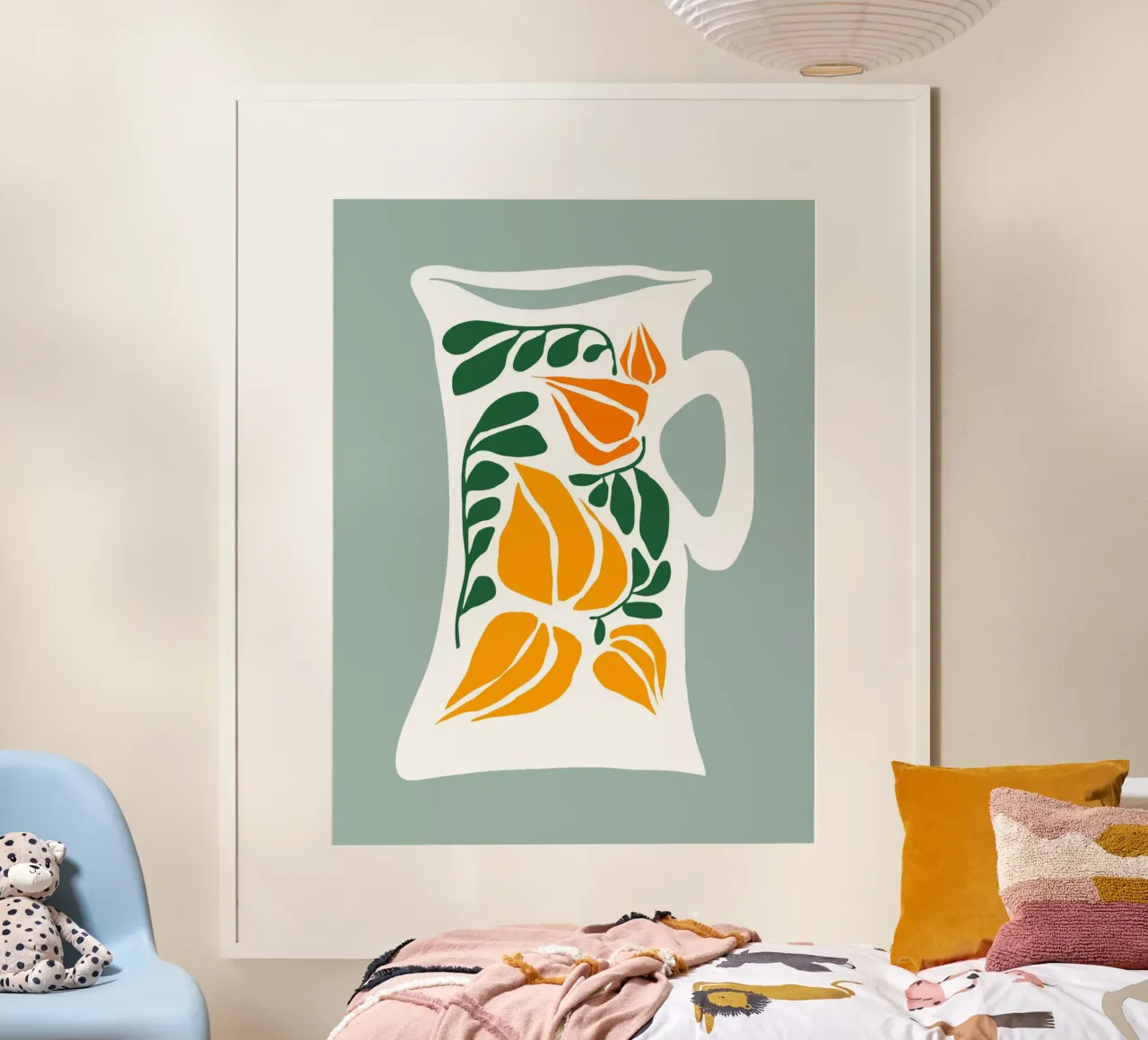 Scandinavian Art poster con telaio in legno da Artsy Bessy