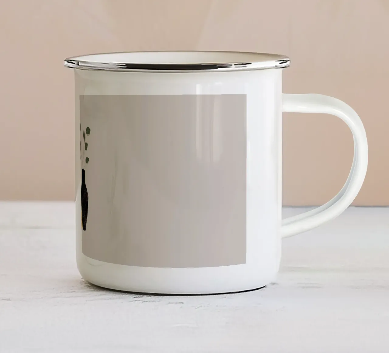 Vaso e Verdure tazza in smalto da DesignArt