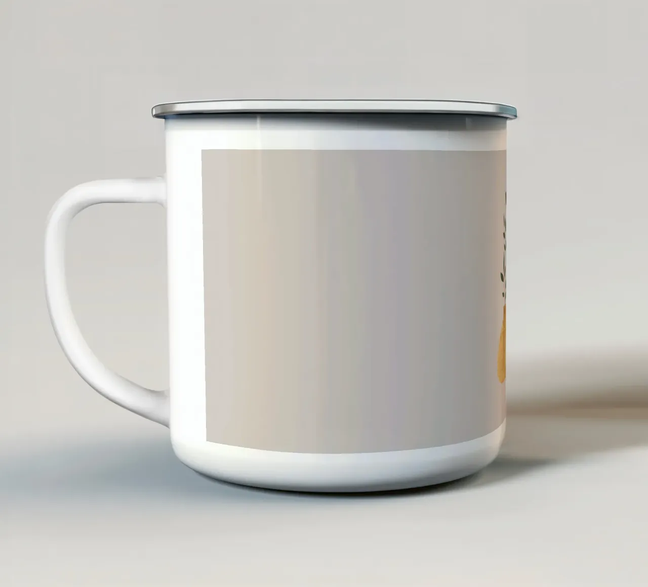 Vaso e Verdure tazza in smalto da DesignArt
