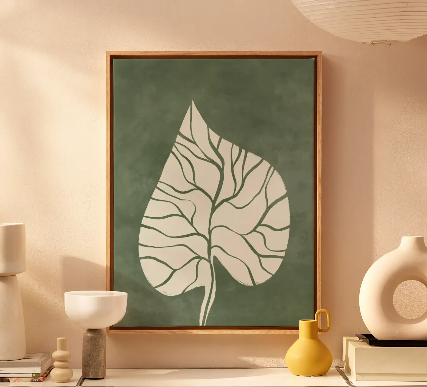 Leaf Leinwand von Artsy Bessy