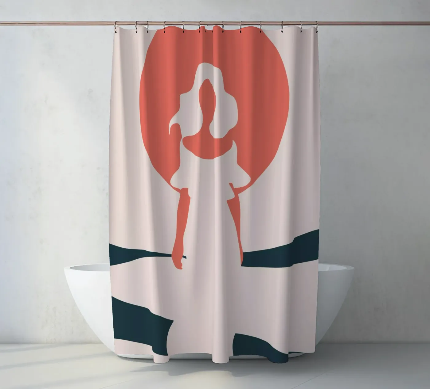 Chasing Daylight Duschvorhang von Soleil Basque