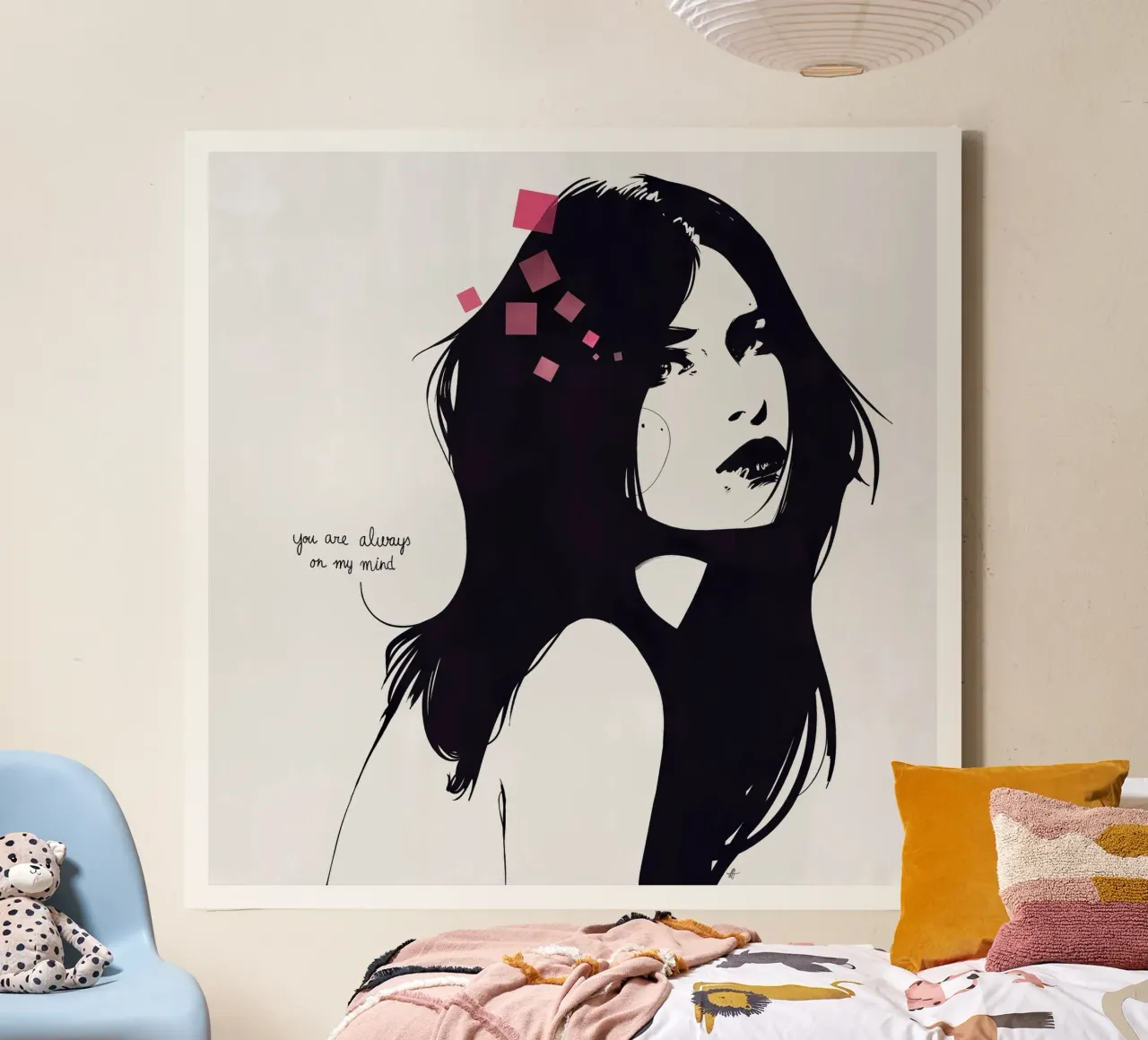 You Are Always On My Mind canvas by Manuel Rebollo