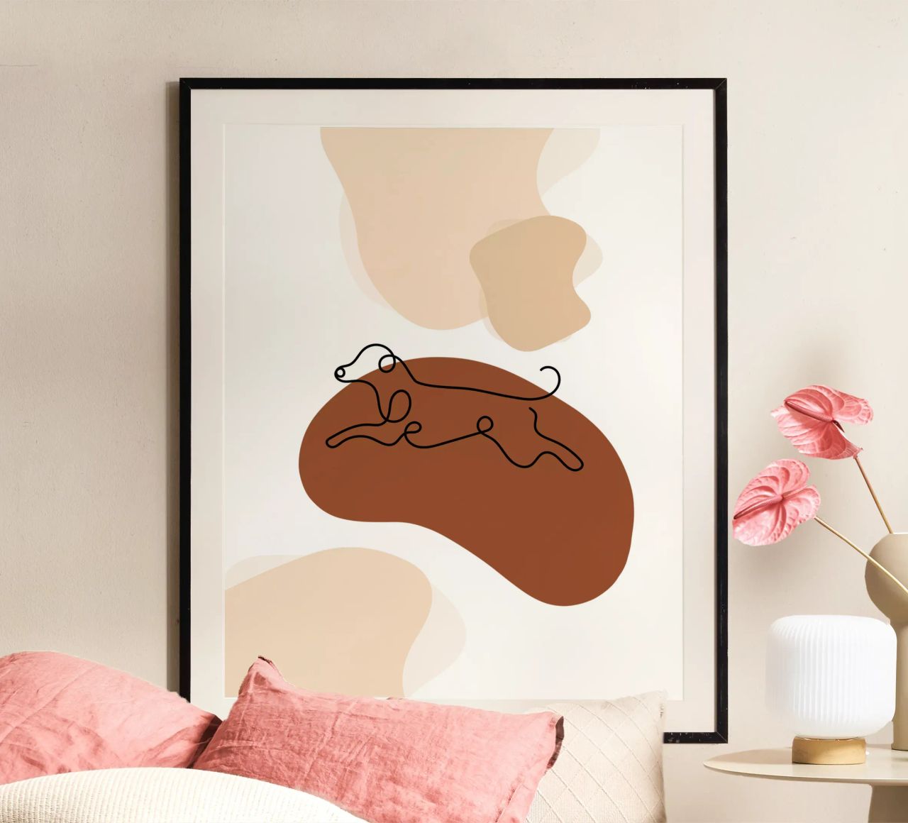 Minimalist dog poster by YSV MINIMALIST