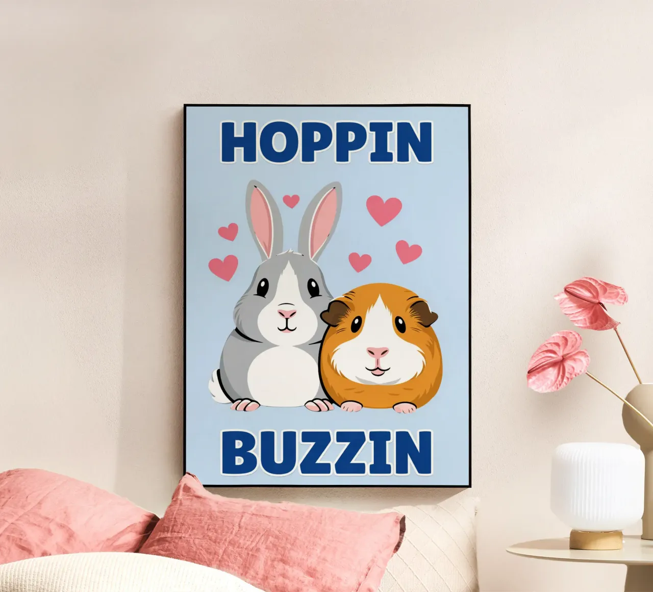 hoppin buzzin Acryl-Glas von Faiza