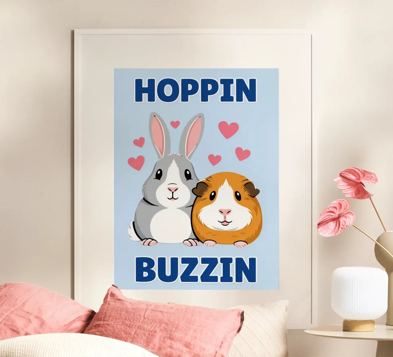 hoppin buzzin poster by Faiza