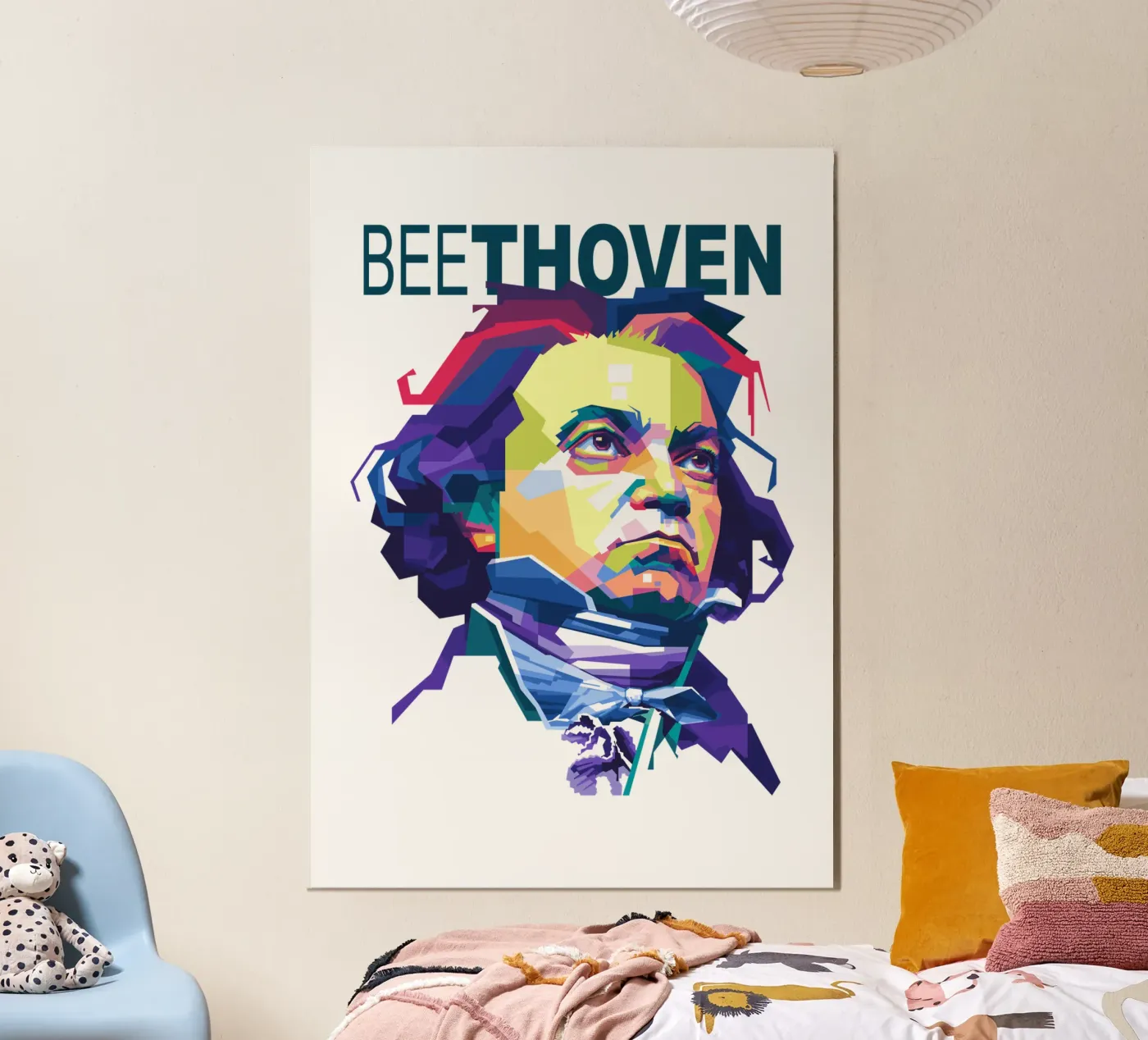 Beethoven WPAP poster by Alkahfsmart