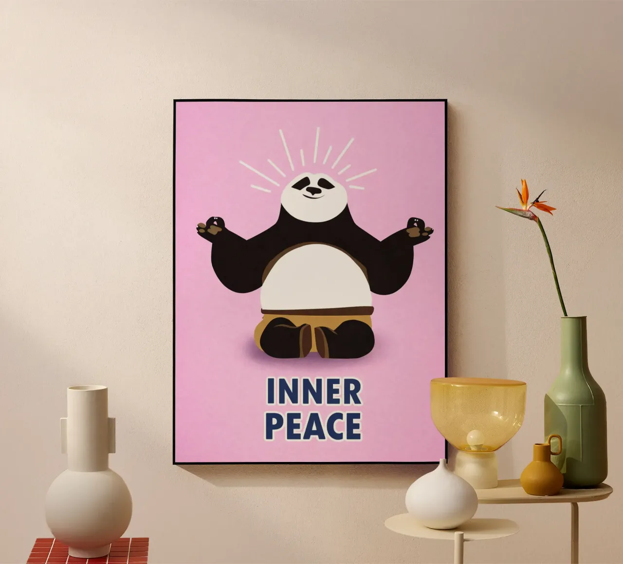 innerlijke vrede acryl van Faiza