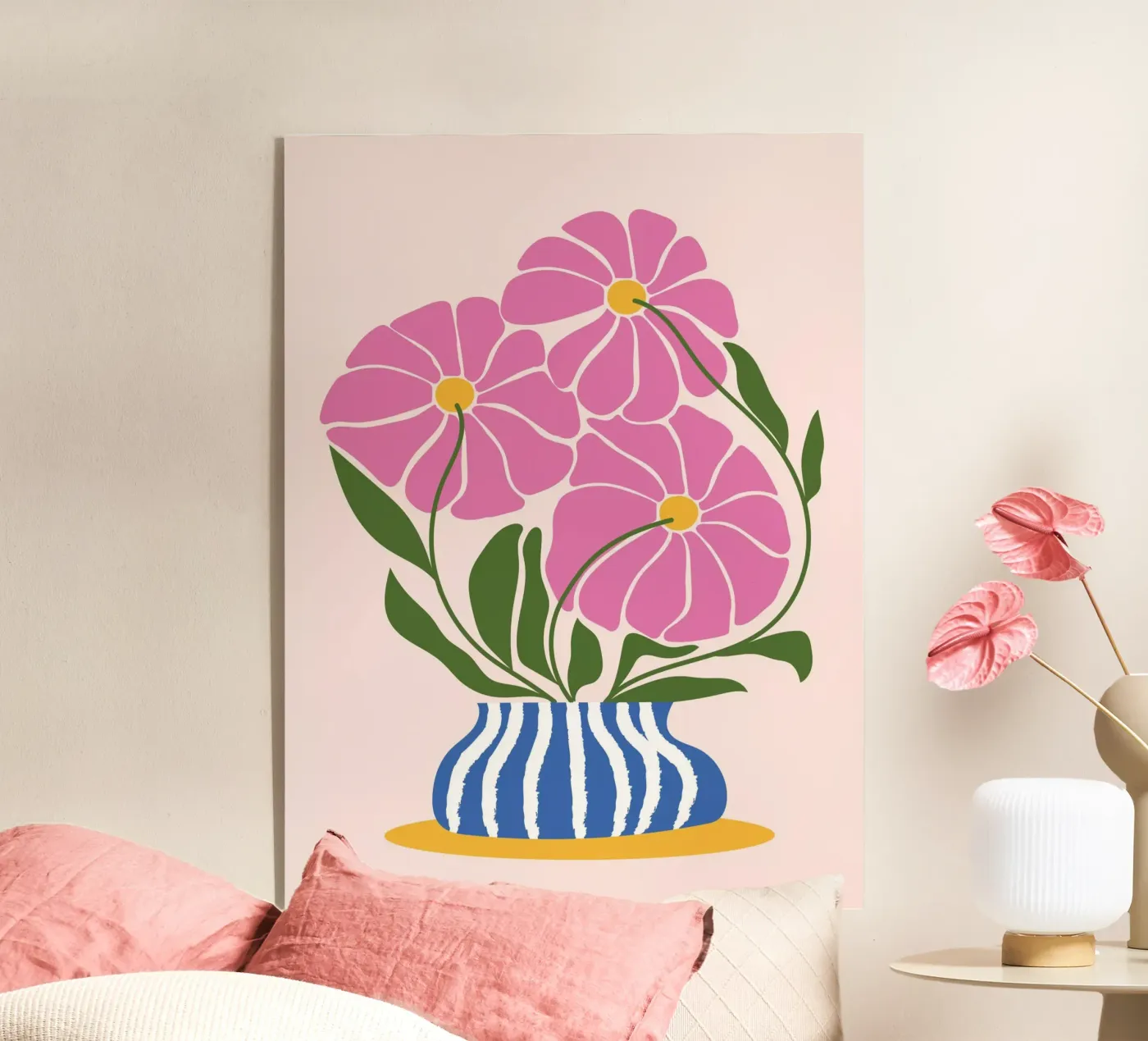 Flower Vase plexiglas de Artsy Bessy