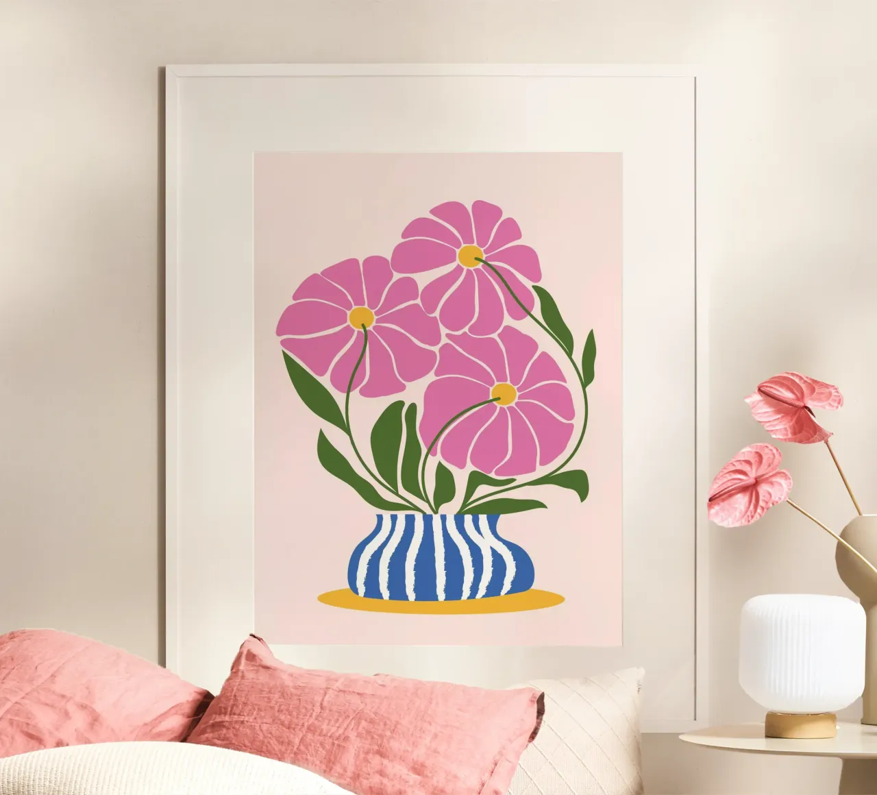 Flower Vase poster da Artsy Bessy