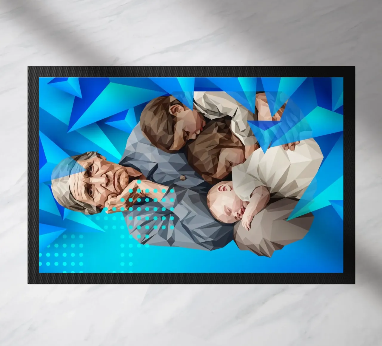 Madre migrante Lowpoly zerbino da Self-expression