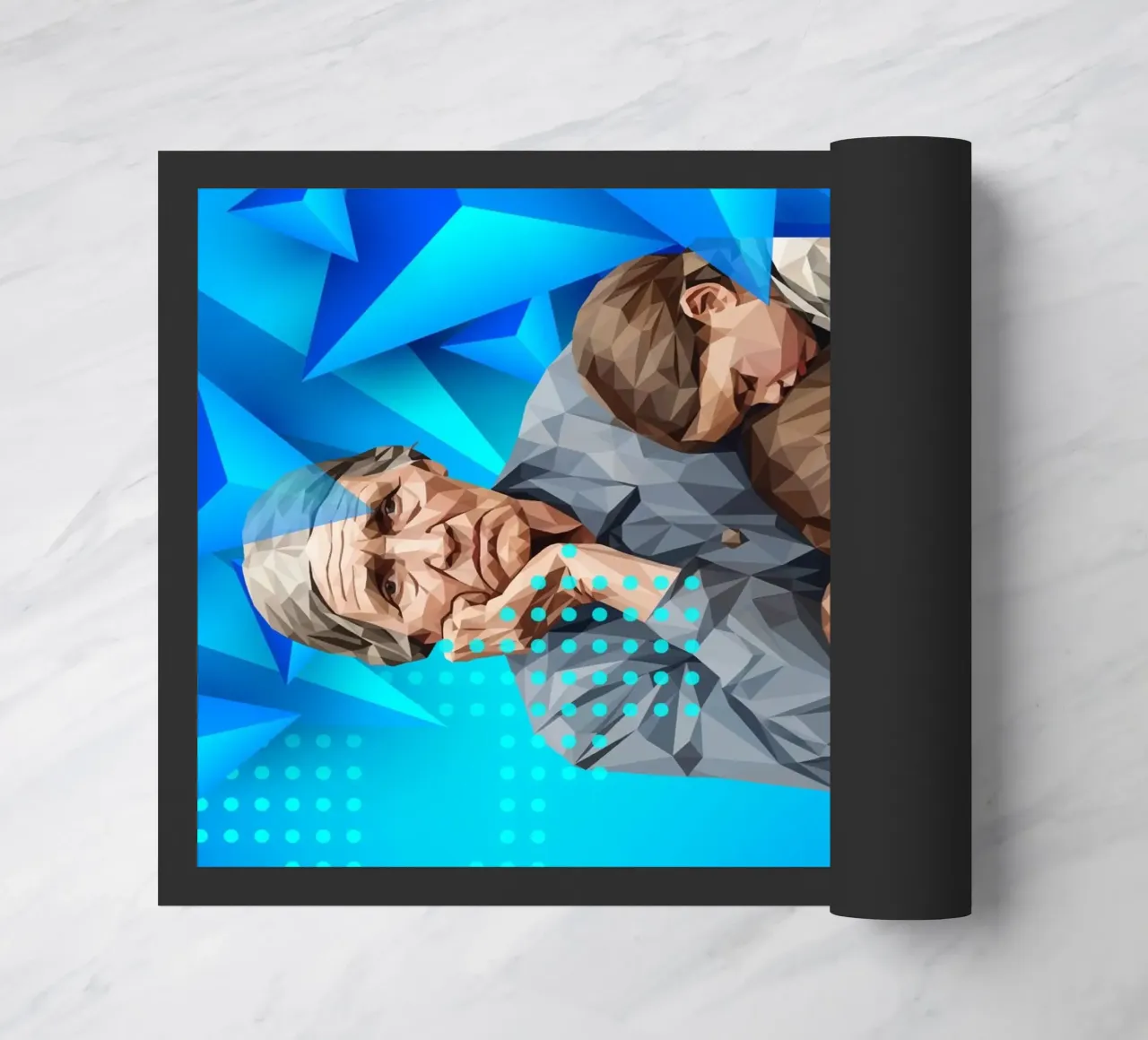 Madre migrante Lowpoly zerbino da Self-expression