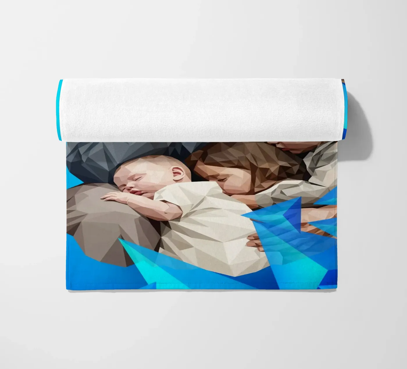 Madre migrante Lowpoly telo mare da Self-expression