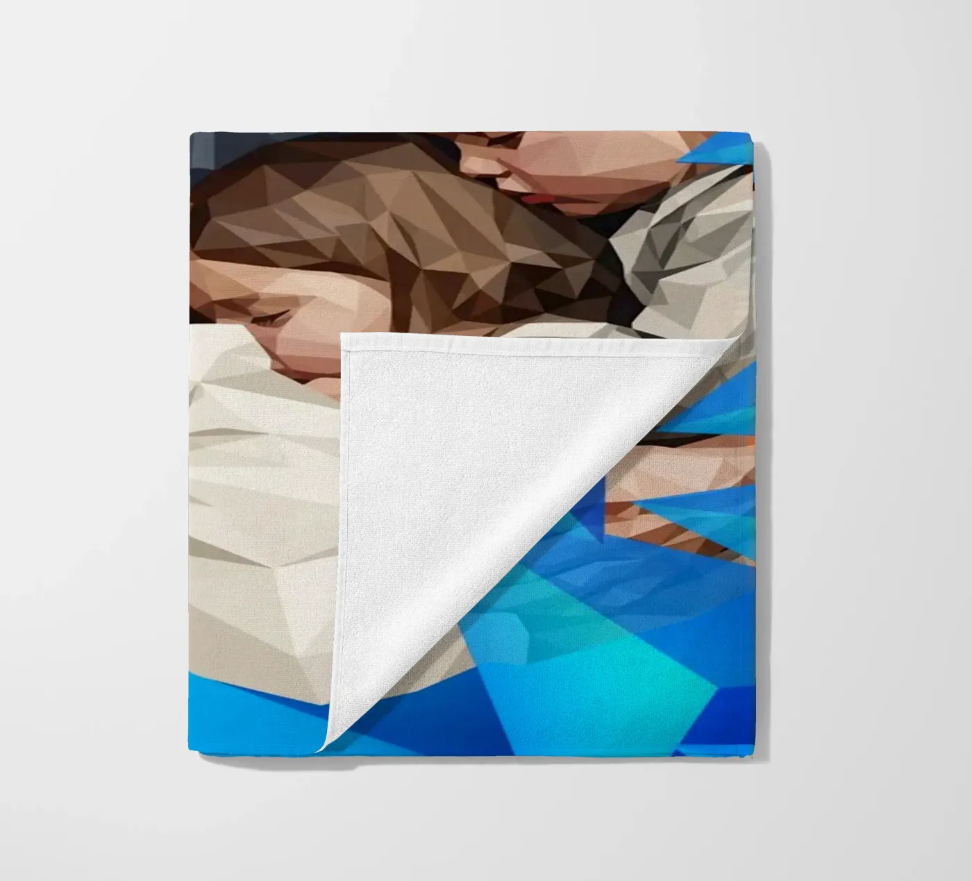 Madre migrante Lowpoly telo mare da Self-expression