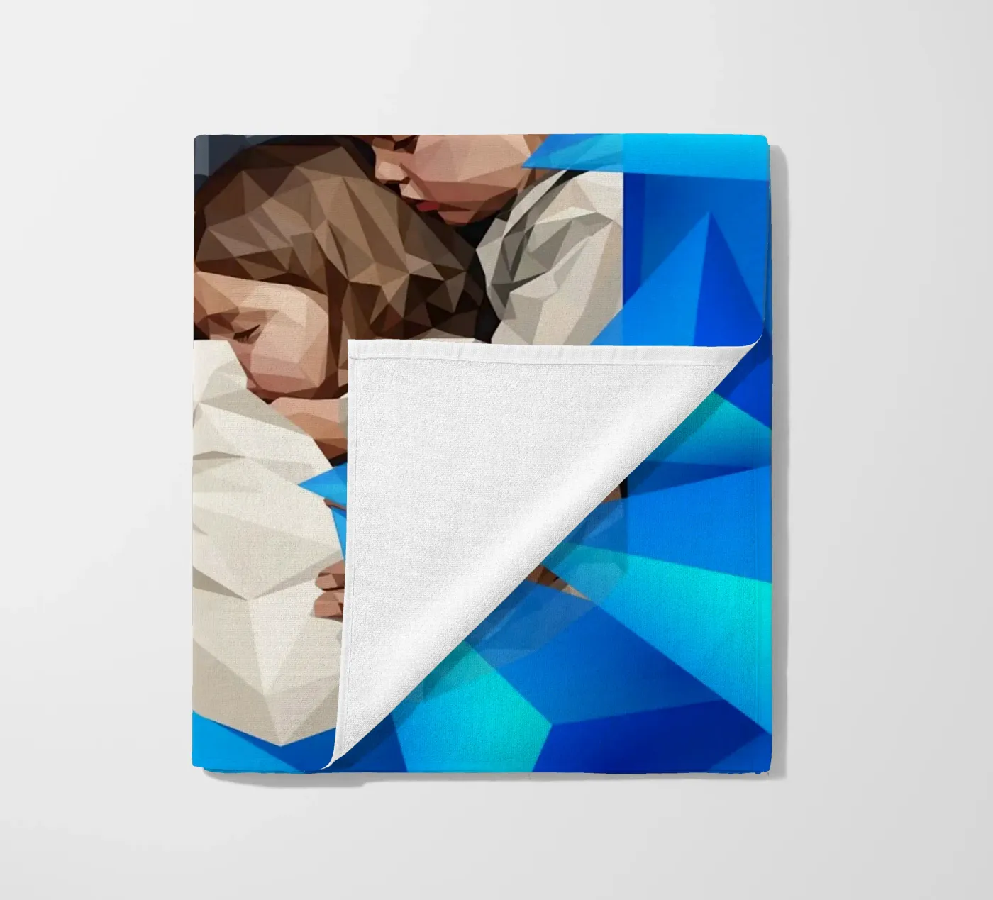 Madre migrante Lowpoly telo mare da Self-expression