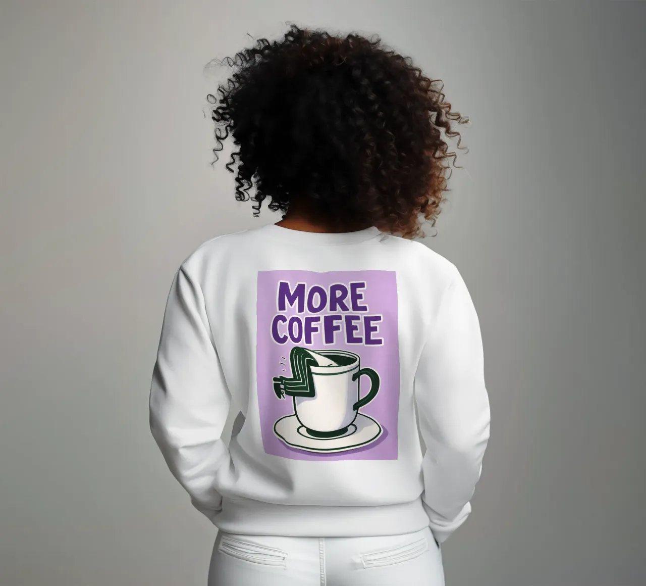 more coffee felpa da Faiza