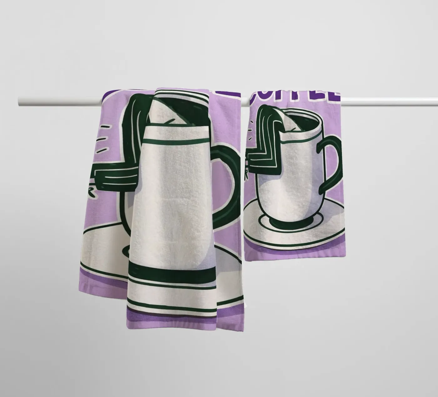 plus de café serviette de bain de Faiza