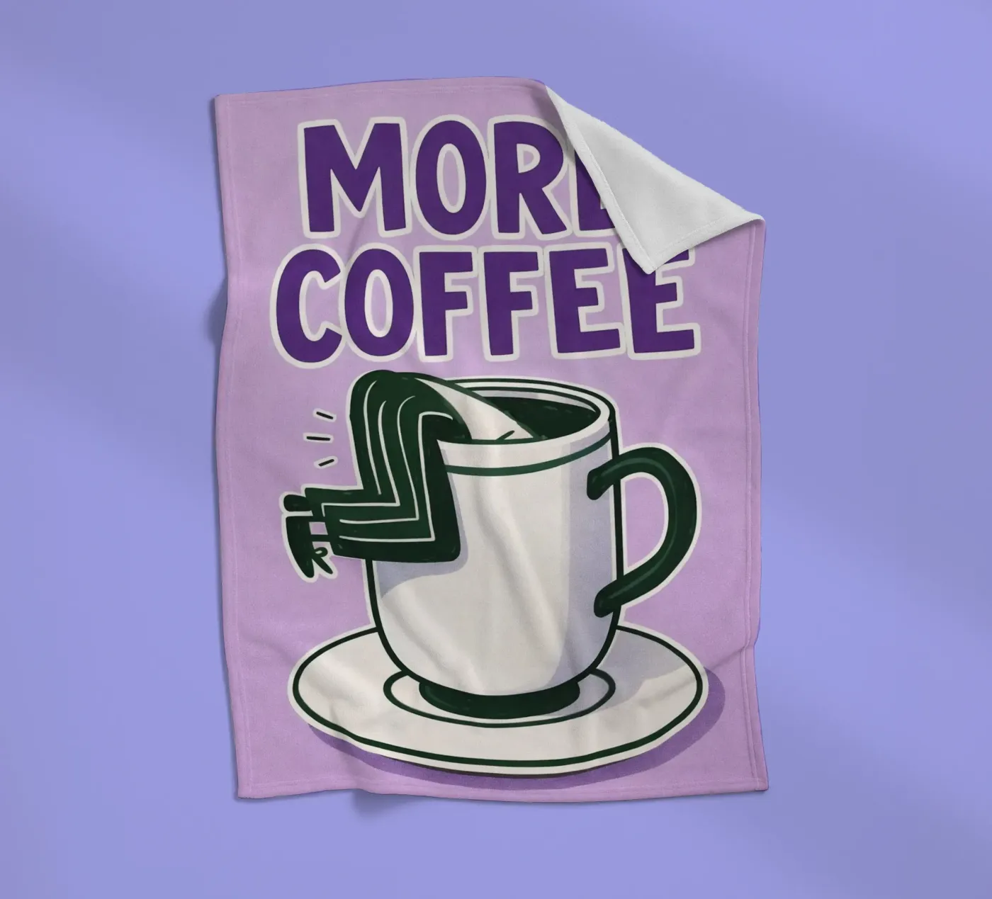 more coffee coperta in pile da Faiza