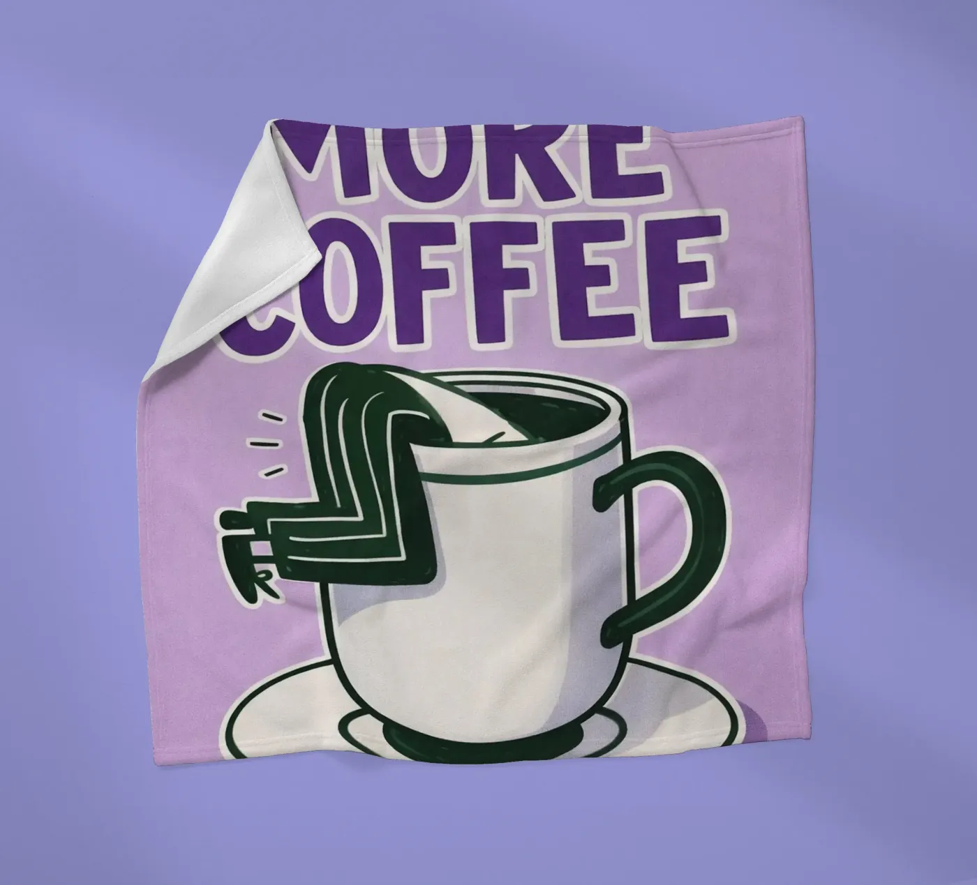 more coffee coperta in pile da Faiza