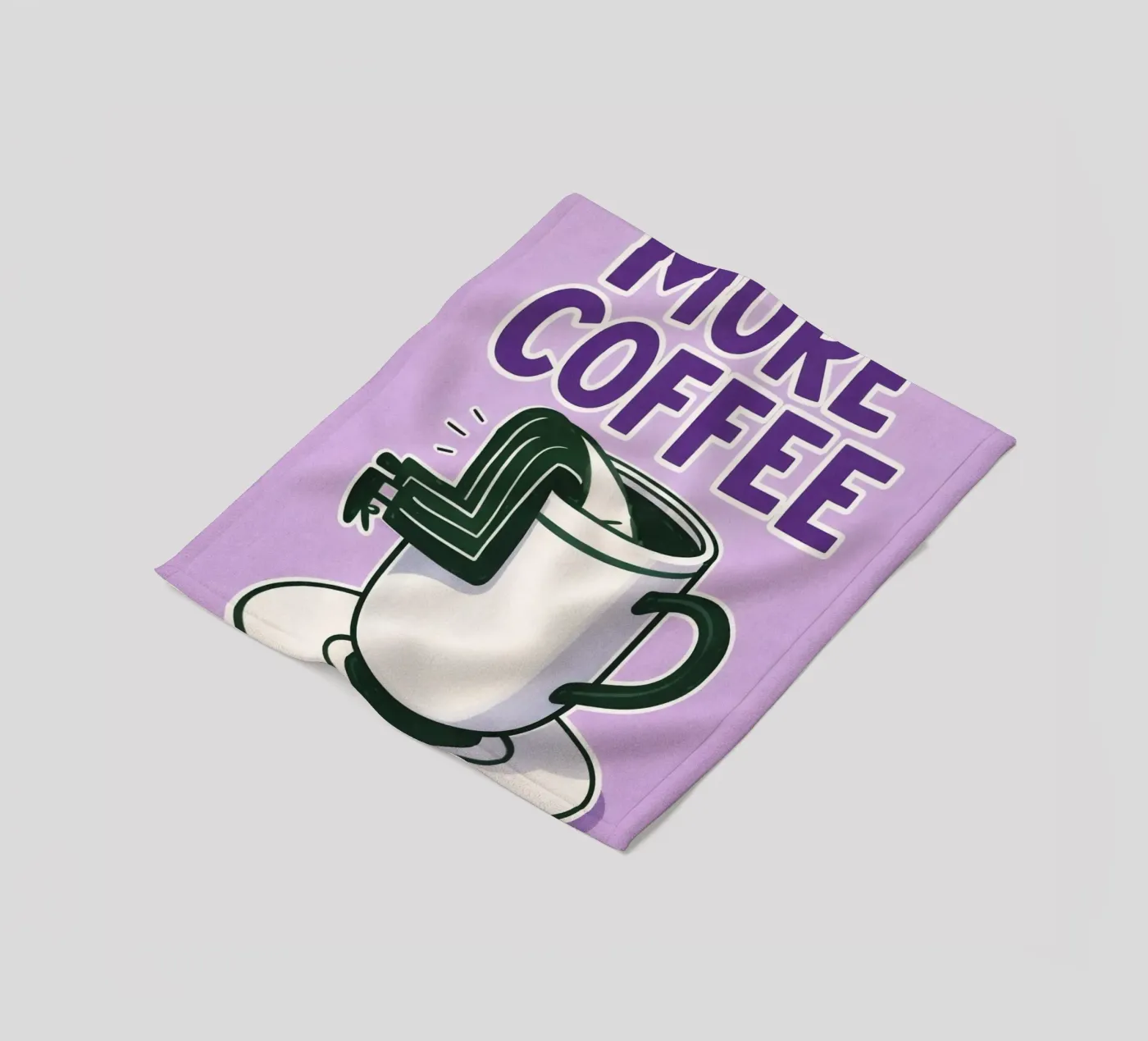 more coffee coperta in pile da Faiza