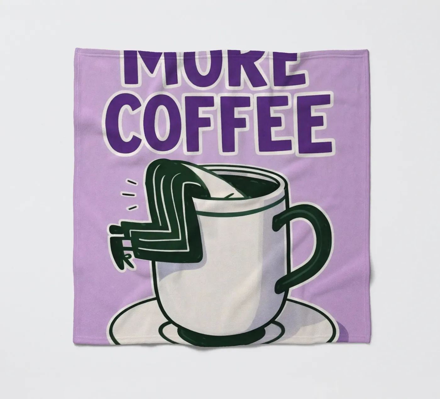 more coffee coperta in pile da Faiza