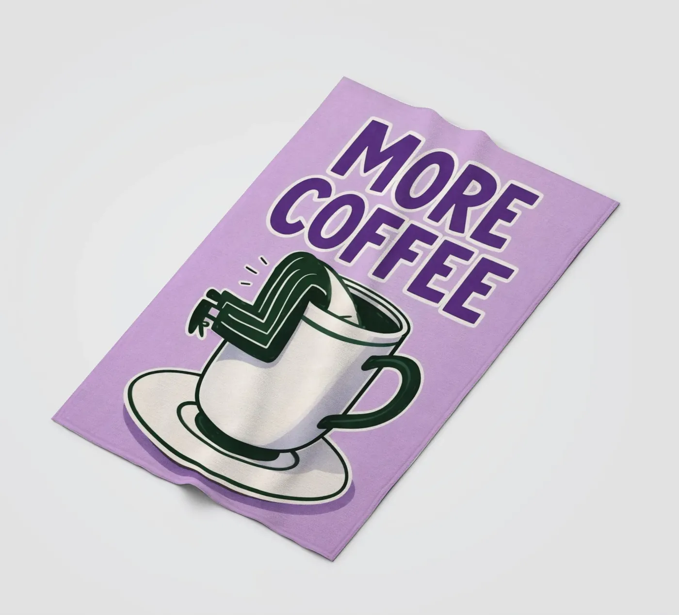 more coffee coperta in pile da Faiza