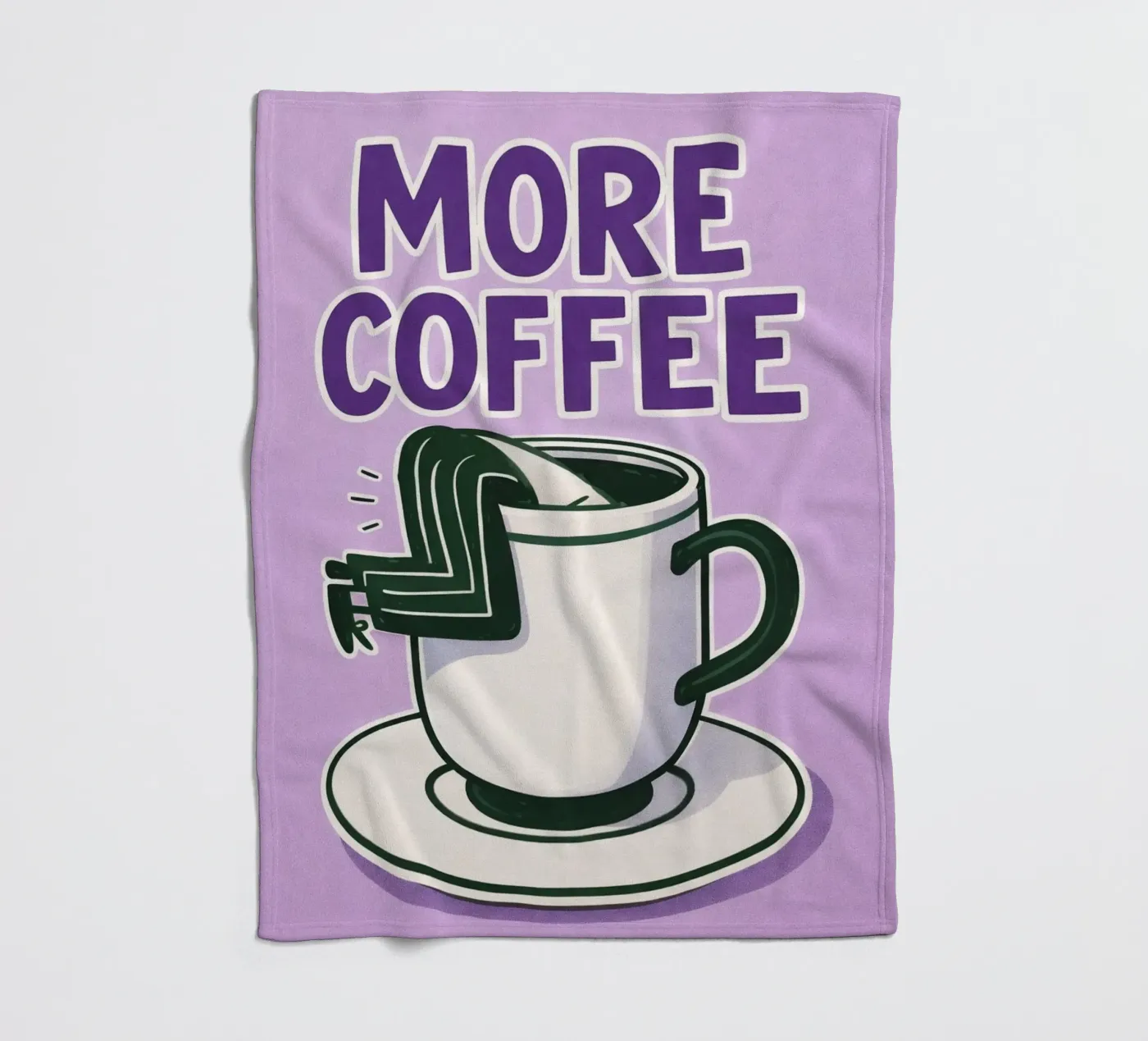 more coffee coperta in pile da Faiza