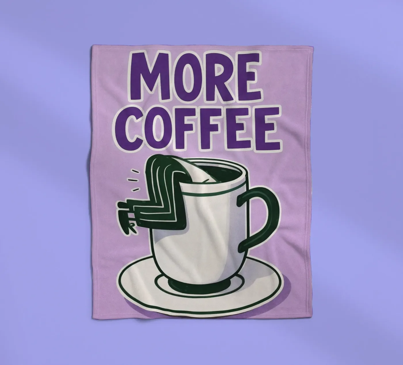 more coffee coperta in pile da Faiza