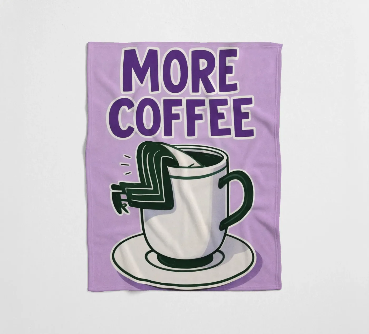 more coffee coperta in pile da Faiza