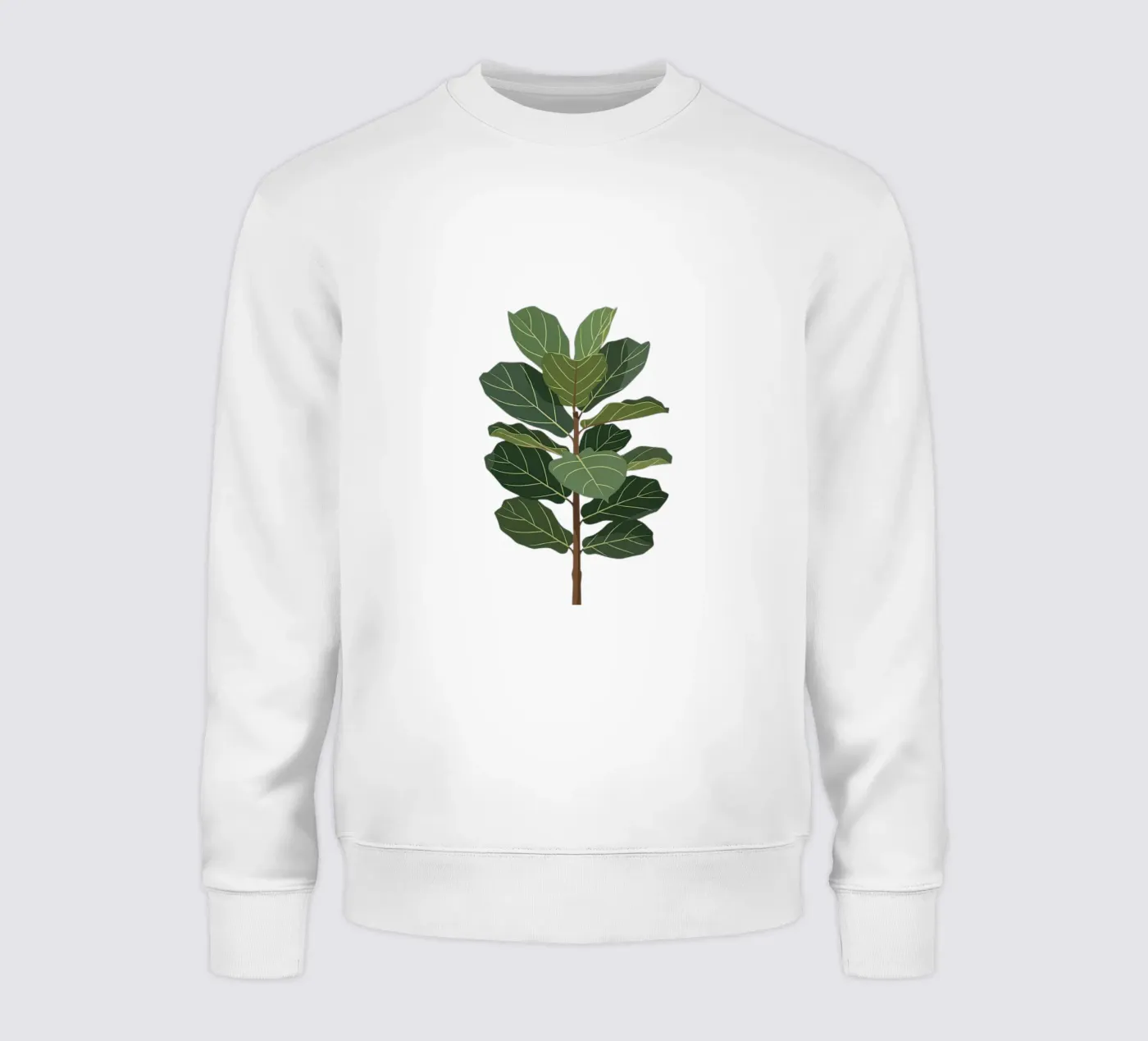 Fiddle Leaf Fig Tree sweatshirt by Minimalist vector art