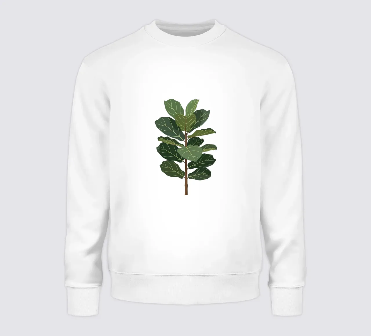 Albero di fico foglia di violino felpa da Minimalist vector art