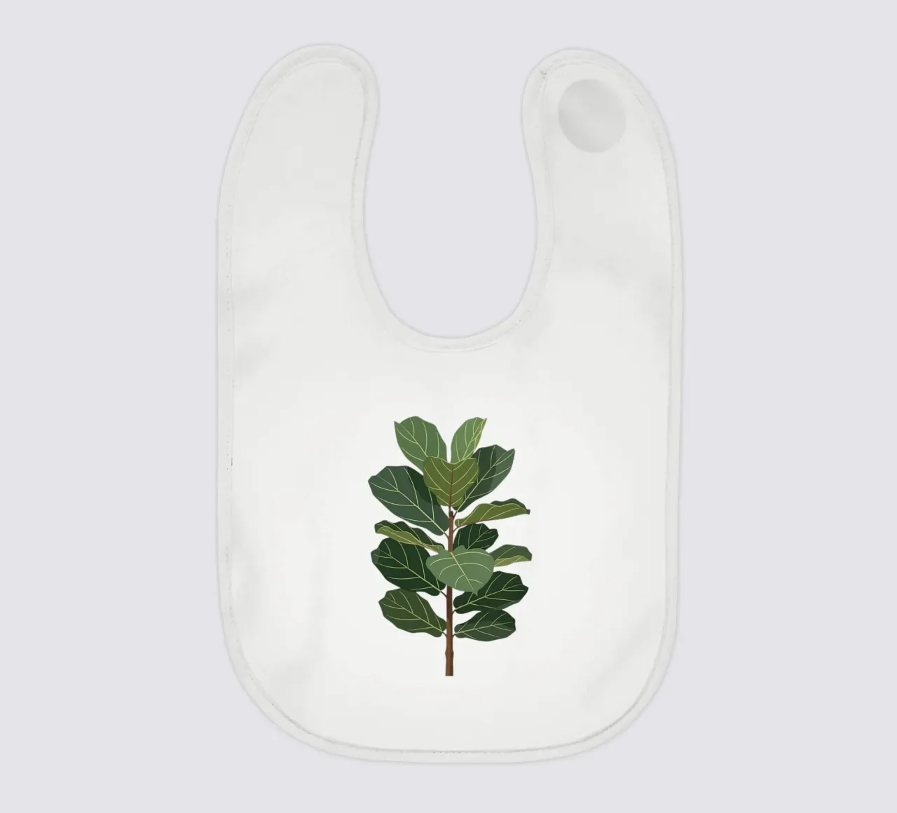 Fiddle Leaf Fig Tree baby slabbetje van Minimalist vector art