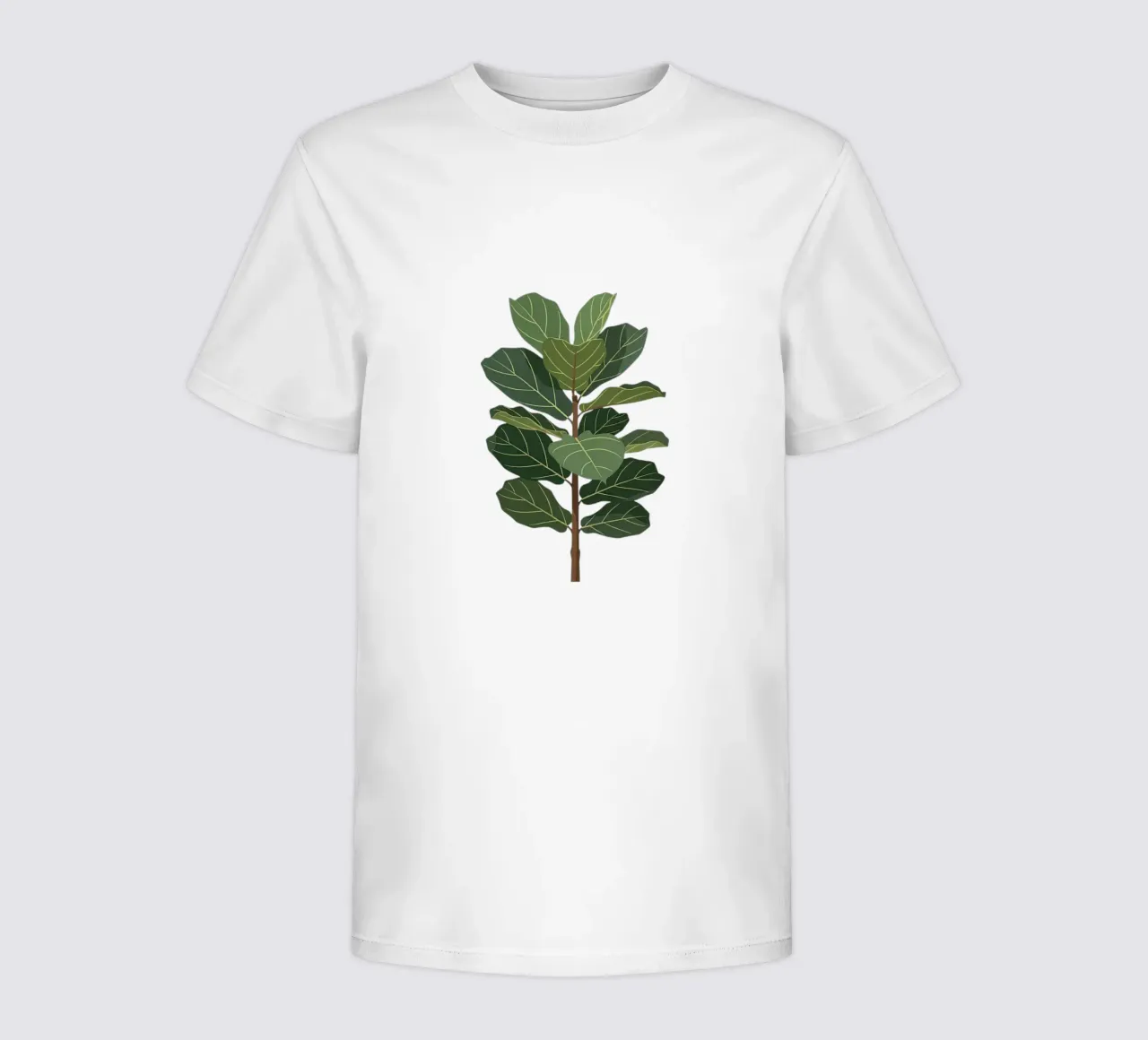 Albero di fico foglia di violino t-shirt bambini da Minimalist vector art