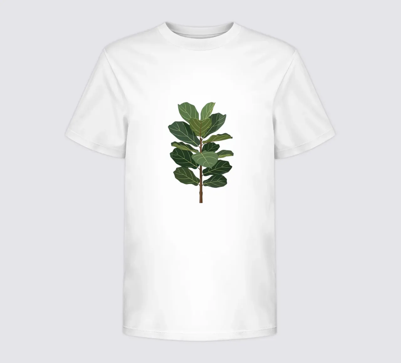 Fiddle Leaf Fig Tree t-shirt bambini da Minimalist vector art