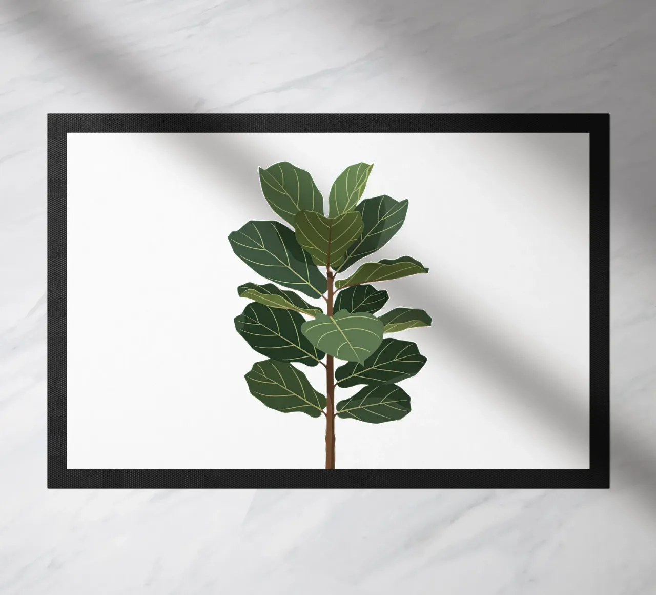 Fiddle Leaf Fig Tree Fußmatte von Minimalist vector art